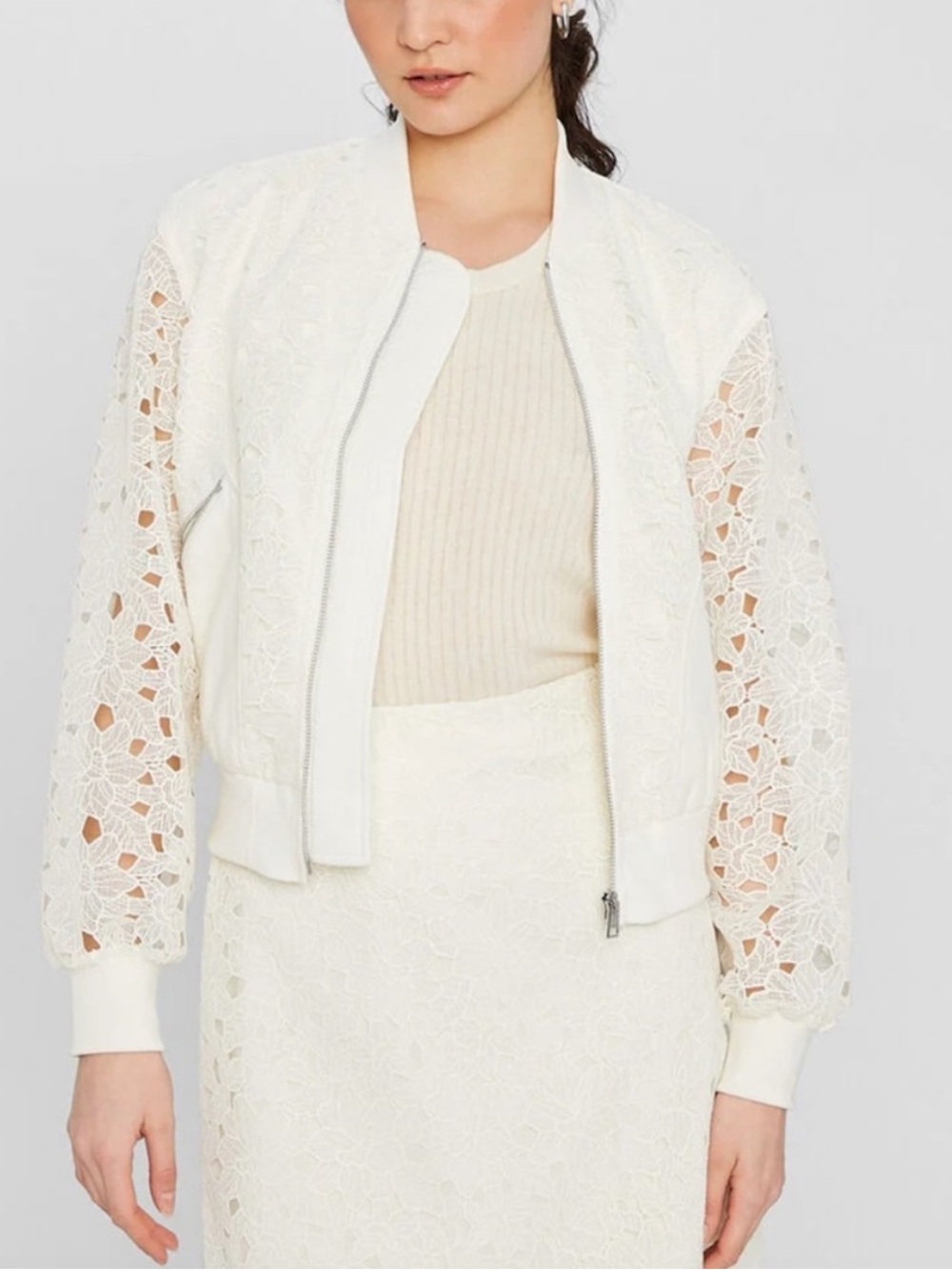 Club Monaco Lace Bomber